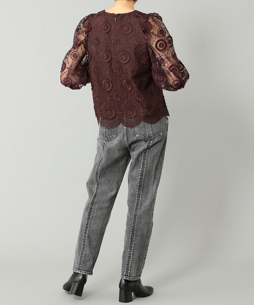 セール】チュール刺繍トップ（シャツ/ブラウス）｜Diagram