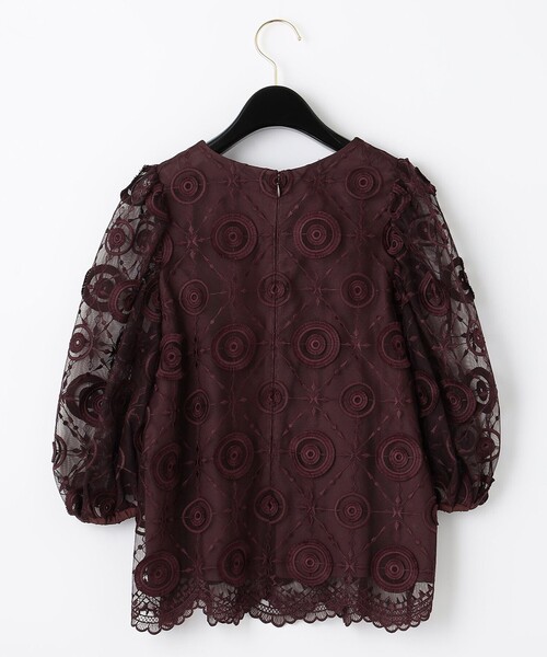 セール】チュール刺繍トップ（シャツ/ブラウス）｜Diagram