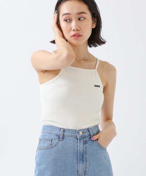 MAGPIEROBIN（マグパイロビン）の「MAGPIE ROBIN／Hemメローキャミ　2956407（キャミソール・レディース・ライトブルー/ブラック/アイボリー/スモークピンク・FREE）」の3枚目の写真