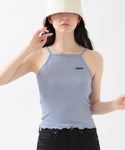 MAGPIEROBIN（マグパイロビン）の「MAGPIE ROBIN／Hemメローキャミ　2956407（キャミソール・レディース・ライトブルー/ブラック/アイボリー/スモークピンク・FREE）」の4枚目の写真