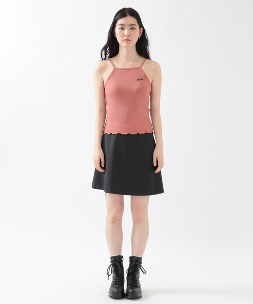 MAGPIEROBIN（マグパイロビン）の「MAGPIE ROBIN／Hemメローキャミ　2956407（キャミソール・レディース・ライトブルー/ブラック/アイボリー/スモークピンク・FREE）」の20枚目の写真