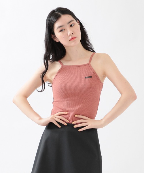 MAGPIEROBIN（マグパイロビン）の「MAGPIE ROBIN／Hemメローキャミ　2956407（キャミソール・レディース・ライトブルー/ブラック/アイボリー/スモークピンク・FREE）」の9枚目の写真