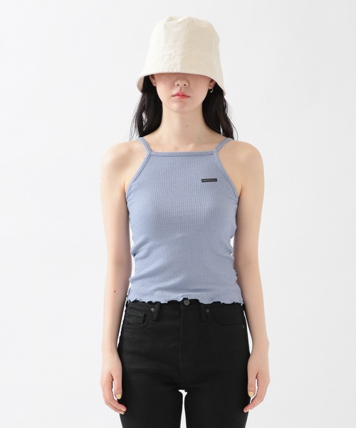 MAGPIEROBIN（マグパイロビン）の「MAGPIE ROBIN／Hemメローキャミ　2956407（キャミソール・レディース・ライトブルー/ブラック/アイボリー/スモークピンク・FREE）」の6枚目の写真