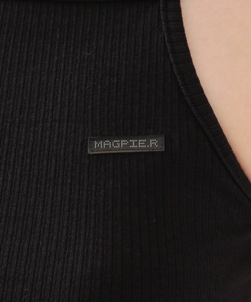 MAGPIEROBIN（マグパイロビン）の「MAGPIE ROBIN／Hemメローキャミ　2956407（キャミソール・レディース・ライトブルー/ブラック/アイボリー/スモークピンク・FREE）」の22枚目の写真