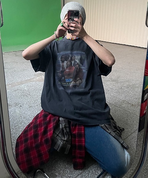 MASONPRINCE(メイソンプリンス)の「【MASONPRINCE】Vintage processing orchestra tour printing t-shirt DT3055(Tシャツ/カットソー・メンズ・ホワイト/ブラック/グリーン・S/M/L)」の3枚目の写真
