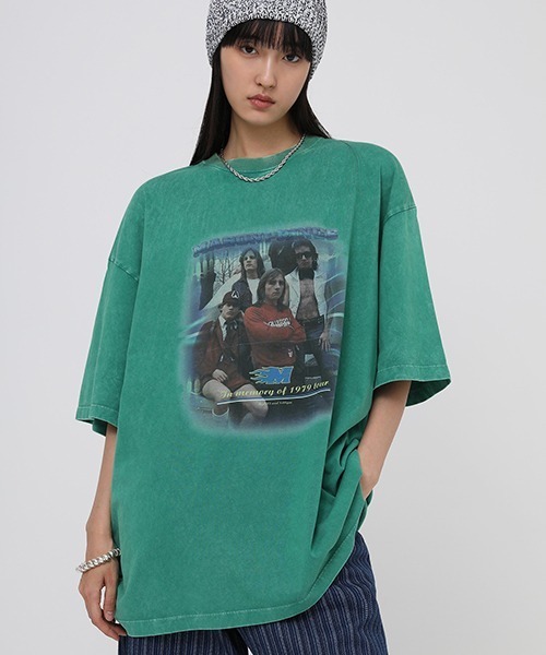 MASONPRINCE(メイソンプリンス)の「【MASONPRINCE】Vintage processing orchestra tour printing t-shirt DT3055(Tシャツ/カットソー・メンズ・ホワイト/ブラック/グリーン・S/M/L)」の8枚目の写真