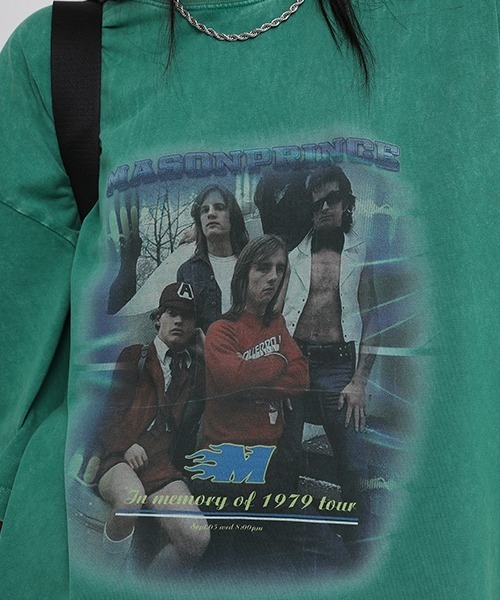 MASONPRINCE(メイソンプリンス)の「【MASONPRINCE】Vintage processing orchestra tour printing t-shirt DT3055(Tシャツ/カットソー・メンズ・ホワイト/ブラック/グリーン・S/M/L)」の6枚目の写真