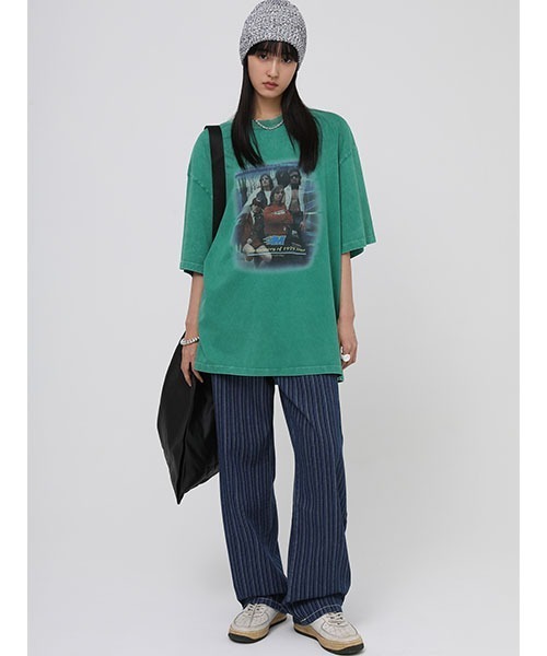 MASONPRINCE(メイソンプリンス)の「【MASONPRINCE】Vintage processing orchestra tour printing t-shirt DT3055(Tシャツ/カットソー・メンズ・ホワイト/ブラック/グリーン・S/M/L)」の10枚目の写真