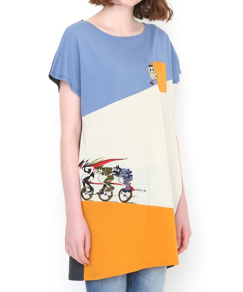 Tshirts Design Tshirts セール Store Store 坂道 ヤッターマン コラボワンピース ワンピース Design Graniph デザイン ティーシャツ ストア グラニフ のファッション おしおき三輪車