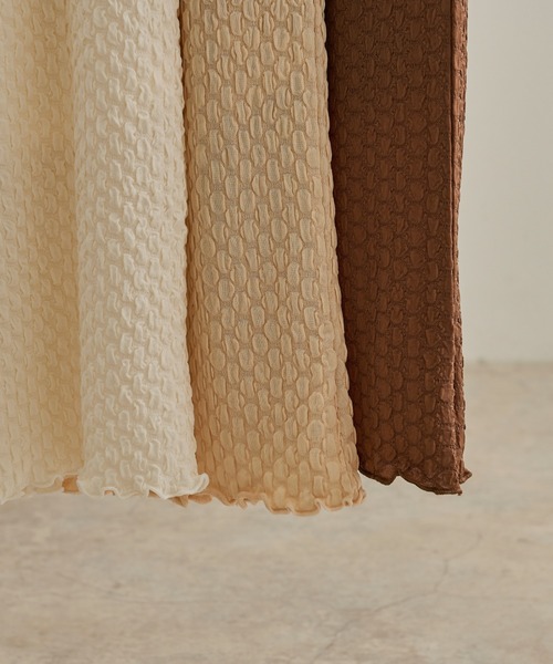 Ambre Neige（アンブルネージュ）の「ジャガードフレアパンツ／【WEB/EC限定商品】（その他パンツ・レディース・アイボリー/モカ/ピンクベージュ・FREE）」の18枚目の写真