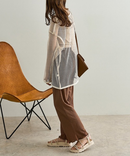 Ambre Neige（アンブルネージュ）の「ジャガードフレアパンツ／【WEB/EC限定商品】（その他パンツ・レディース・アイボリー/モカ/ピンクベージュ・FREE）」の20枚目の写真