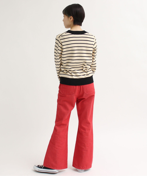 CHILD WOMAN(チャイルドウーマン)の「綿リリヤン チェリーインターシャ長袖プルオーバー(ニット/セーター・レディース・ネイビー/ブラック/ブラウン・FREE)」の9枚目の写真