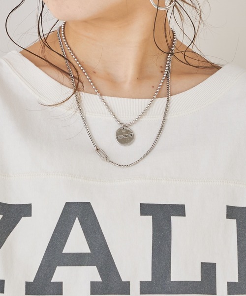Chico(チコ)の「YALEロゴプリントラグビーTシャツ(Tシャツ/カットソー・レディース・ネイビー/パープル/チャコールグレー/ホワイト・FREE)」の15枚目の写真