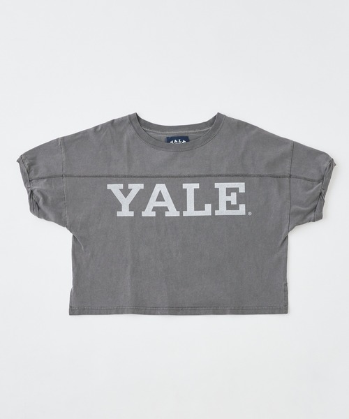 Chico(チコ)の「YALEロゴプリントラグビーTシャツ(Tシャツ/カットソー・レディース・ネイビー/パープル/チャコールグレー/ホワイト・FREE)」の21枚目の写真