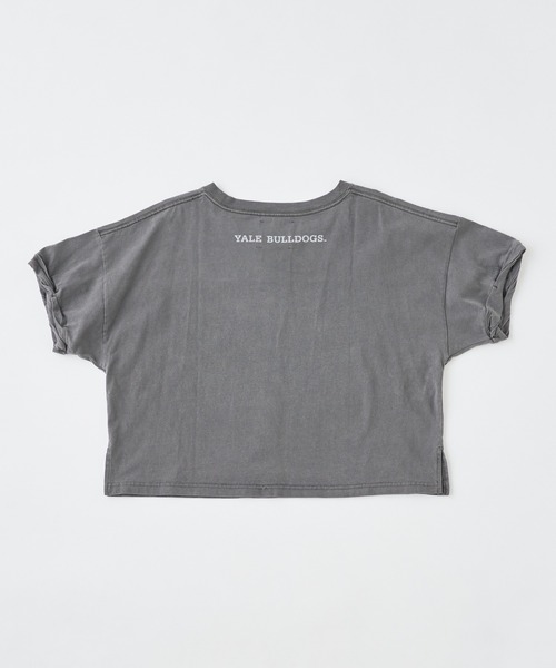 Chico(チコ)の「YALEロゴプリントラグビーTシャツ(Tシャツ/カットソー・レディース・ネイビー/パープル/チャコールグレー/ホワイト・FREE)」の22枚目の写真