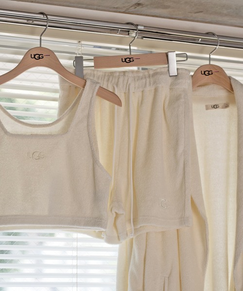 UGG(アグ)の「UGG@mos ROOM WEAR パイル ショートパンツ(ルームウェア/パジャマ・レディース・ベージュ/グレー/アイボリー・L/M)」の5枚目の写真