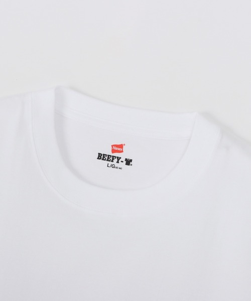 HANES（ヘインズ）の「【Hanes/ヘインズ】メンズ BEEFY-T Tシャツ（Tシャツ/カットソー・メンズ・ブラック/ヘザーグレー/ネイビー/ホワイト・LARGE/X-SMALL/X-LARGE/MEDIUM/SMALL）」の22枚目の写真