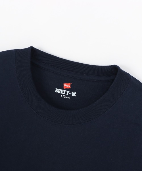 HANES（ヘインズ）の「【Hanes/ヘインズ】メンズ BEEFY-T Tシャツ（Tシャツ/カットソー・メンズ・ブラック/ヘザーグレー/ネイビー/ホワイト・LARGE/X-SMALL/X-LARGE/MEDIUM/SMALL）」の20枚目の写真