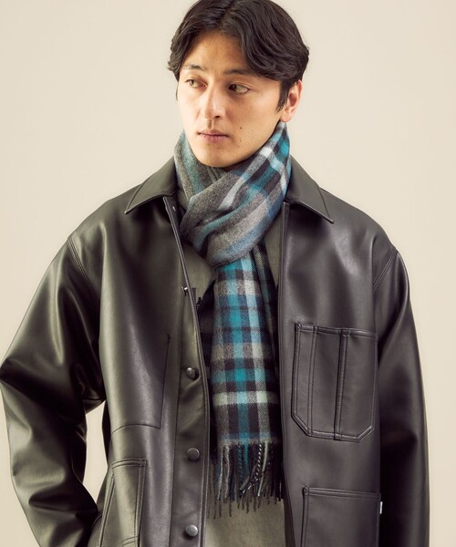 BRONTE（ブロンテ）の「＜BRONTE（ブロンテ）＞アルパカ ストール -ユニセックス-（マフラー・メンズ・ベージュ/グレー/ダークグレー/ナチュラル・FREE）」の8枚目の写真