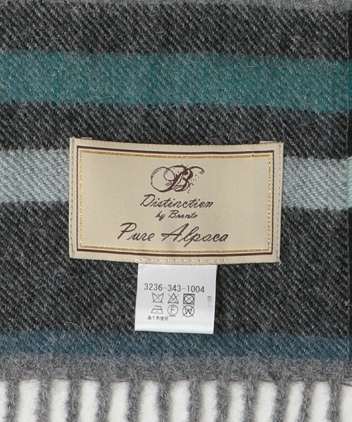 BRONTE（ブロンテ）の「＜BRONTE（ブロンテ）＞アルパカ ストール -ユニセックス-（マフラー・メンズ・ベージュ/グレー/ダークグレー/ナチュラル・FREE）」の5枚目の写真