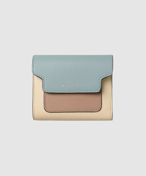 MARNI（マルニ）の「MARNI / マルニ　スクエアフラップウォレット（財布・レディース・オレンジ系その他/レッド系その他/ピンク系その他/ライトグリーン/グリーン系その他/ピンク/イエロー/ブラウン/ブルー系その他/オレンジ系その他2/イエロー系その他・ONE SIZE）」の4枚目の写真