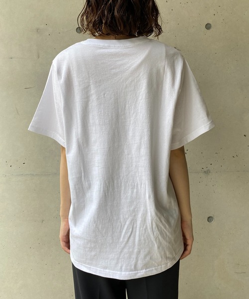 CAPRICIEUX LE'MAGE（カプリシューレマージュ）の「N.V.S.カレッジＴシャツ（Tシャツ/カットソー・レディース・ブラック/ホワイト・FREE）」の7枚目の写真