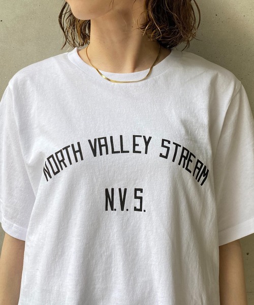 CAPRICIEUX LE'MAGE（カプリシューレマージュ）の「N.V.S.カレッジＴシャツ（Tシャツ/カットソー・レディース・ブラック/ホワイト・FREE）」の8枚目の写真