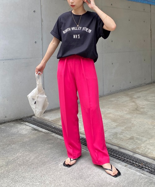 CAPRICIEUX LE'MAGE（カプリシューレマージュ）の「N.V.S.カレッジＴシャツ（Tシャツ/カットソー・レディース・ブラック/ホワイト・FREE）」の17枚目の写真