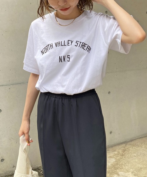 CAPRICIEUX LE'MAGE（カプリシューレマージュ）の「N.V.S.カレッジＴシャツ（Tシャツ/カットソー・レディース・ブラック/ホワイト・FREE）」の21枚目の写真