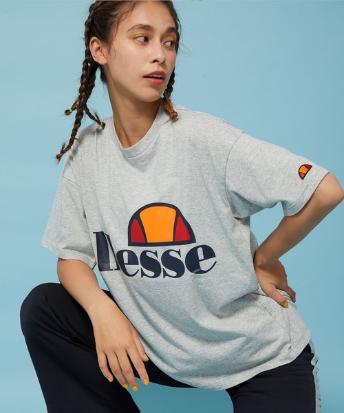 ellesse(エレッセ)の「【ellesse】ヘリテージロゴTEE(Tシャツ/カットソー・レディース・グレー/ホワイト/ネイビー・S)」の1枚目の写真