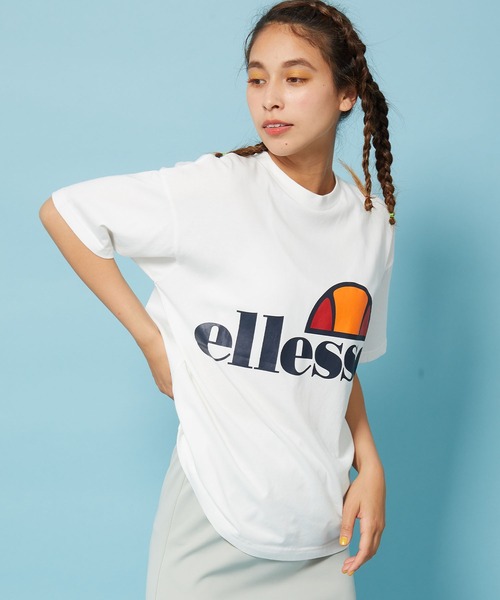ellesse(エレッセ)の「【ellesse】ヘリテージロゴTEE(Tシャツ/カットソー・レディース・グレー/ホワイト/ネイビー・S)」の2枚目の写真