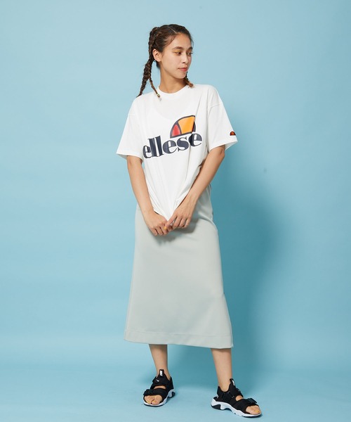 ellesse(エレッセ)の「【ellesse】ヘリテージロゴTEE(Tシャツ/カットソー・レディース・グレー/ホワイト/ネイビー・S)」の13枚目の写真