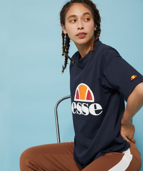 ellesse(エレッセ)の「【ellesse】ヘリテージロゴTEE(Tシャツ/カットソー・レディース・グレー/ホワイト/ネイビー・S)」の5枚目の写真