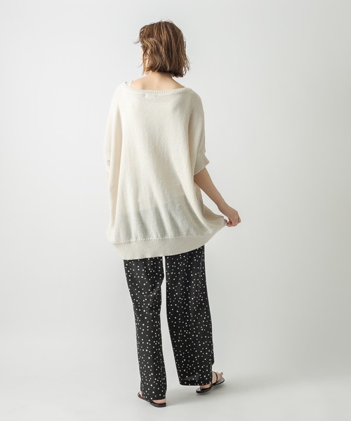 RIVE DROITE（リヴドロワ）の「ペーパーフリゼBIGサイズニット（ニット/セーター・レディース・チャコールグレー/ブラウン/ホワイト系その他・FREE）」の22枚目の写真