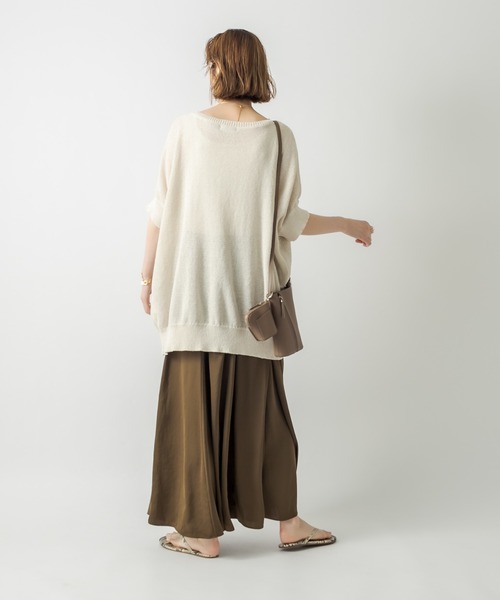 RIVE DROITE（リヴドロワ）の「ペーパーフリゼBIGサイズニット（ニット/セーター・レディース・チャコールグレー/ブラウン/ホワイト系その他・FREE）」の17枚目の写真