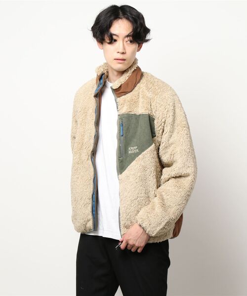 KRIFF MAYER(クリフメイヤー)の「シャギーボアJK(その他アウター・メンズ・ベージュ/レンガ/カラフル/ナチュラル/カーキ/その他5/グレー/ネイビー・SMALL/MEDIUM/LARGE/X-LARGE)」の3枚目の写真