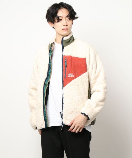 KRIFF MAYER(クリフメイヤー)の「シャギーボアJK(その他アウター・メンズ・ベージュ/レンガ/カラフル/ナチュラル/カーキ/その他5/グレー/ネイビー・SMALL/MEDIUM/LARGE/X-LARGE)」の4枚目の写真