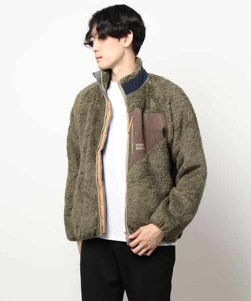 KRIFF MAYER(クリフメイヤー)の「シャギーボアJK(その他アウター・メンズ・ベージュ/レンガ/カラフル/ナチュラル/カーキ/その他5/グレー/ネイビー・SMALL/MEDIUM/LARGE/X-LARGE)」の5枚目の写真