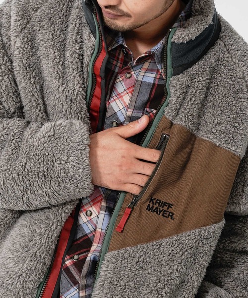 KRIFF MAYER(クリフメイヤー)の「シャギーボアJK(その他アウター・メンズ・ベージュ/レンガ/カラフル/ナチュラル/カーキ/その他5/グレー/ネイビー・SMALL/MEDIUM/LARGE/X-LARGE)」の19枚目の写真