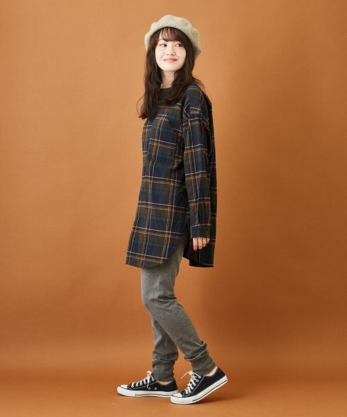 CUBE SUGAR(キューブシュガー)の「ウォームフライス レギンス(レギンス/スパッツ・レディース・ブラック/ダークブラウン/チャコールグレー・M)」の5枚目の写真