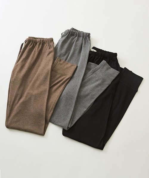 CUBE SUGAR(キューブシュガー)の「ウォームフライス レギンス(レギンス/スパッツ・レディース・ブラック/ダークブラウン/チャコールグレー・M)」の19枚目の写真