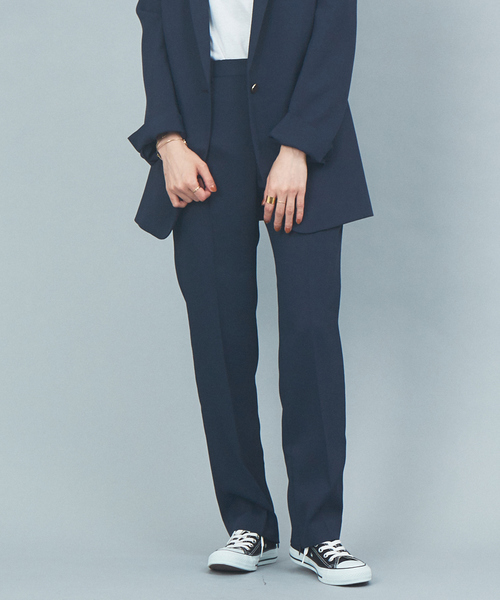 Rouge vif(ルージュヴィフ)の「【セットアップ対応】ツィルテーパードパンツ(その他パンツ・レディース・ネイビー/サックスブルー/アイボリー・40/38/36/34)」の3枚目の写真