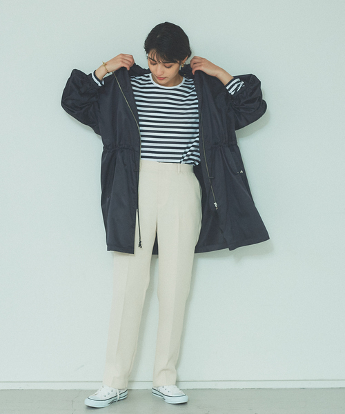 Rouge vif(ルージュヴィフ)の「【セットアップ対応】ツィルテーパードパンツ(その他パンツ・レディース・ネイビー/サックスブルー/アイボリー・40/38/36/34)」の6枚目の写真