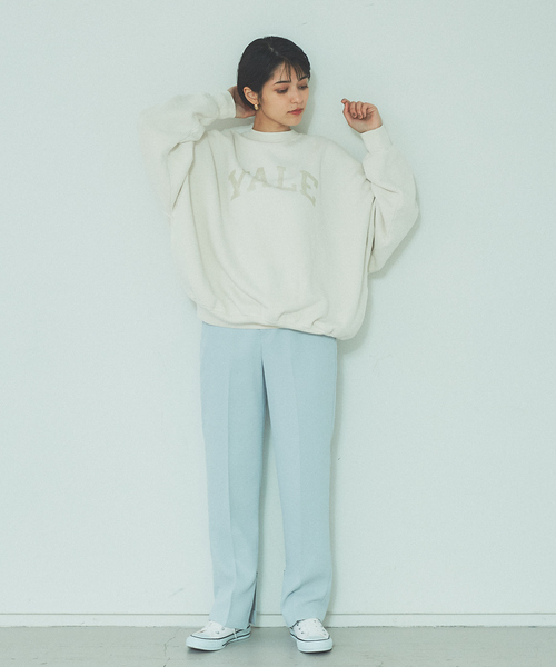 Rouge vif(ルージュヴィフ)の「【セットアップ対応】ツィルテーパードパンツ(その他パンツ・レディース・ネイビー/サックスブルー/アイボリー・40/38/36/34)」の8枚目の写真