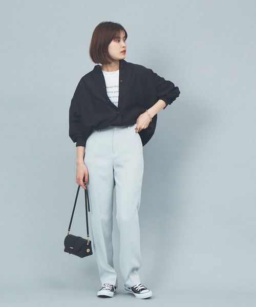 Rouge vif(ルージュヴィフ)の「【セットアップ対応】ツィルテーパードパンツ(その他パンツ・レディース・ネイビー/サックスブルー/アイボリー・40/38/36/34)」の10枚目の写真