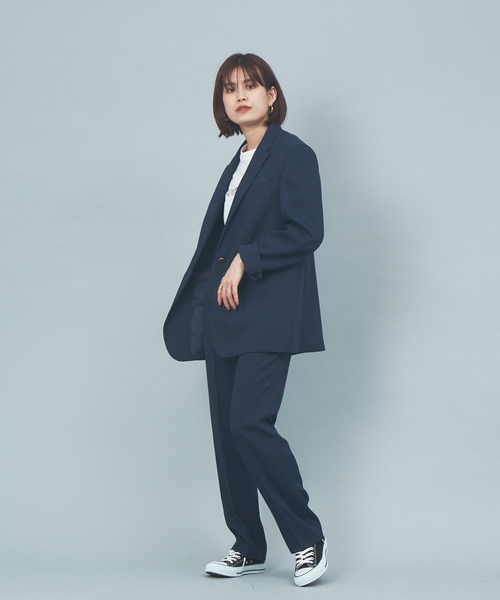 Rouge vif(ルージュヴィフ)の「【セットアップ対応】ツィルテーパードパンツ(その他パンツ・レディース・ネイビー/サックスブルー/アイボリー・40/38/36/34)」の13枚目の写真