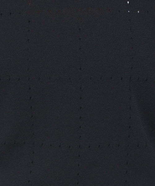 Rouge vif（ルージュヴィフ）の「【セットアップ対応】アイレットニットプルオーバー（ニット/セーター・レディース・ネイビー/ブラック・フリー）」の14枚目の写真