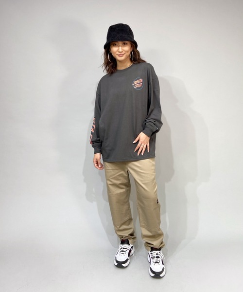 SANTA CRUZ（サンタクルーズ）の「【ムラサキスポーツ別注】SANTACRUZ/サンタクルーズ  ビッグシルエット  バックプリントロンT   502213433（Tシャツ/カットソー・レディース・ホワイト/グレー/グリーン・M/L）」の11枚目の写真