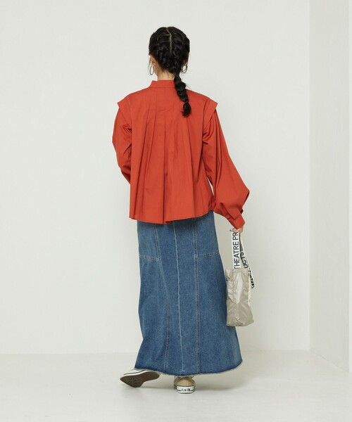 FREAK'S STORE(フリークスストア)の「バルーンスリーブブラウス(シャツ/ブラウス・レディース・レンガ/ブラック/ホワイト・フリ-)」の12枚目の写真