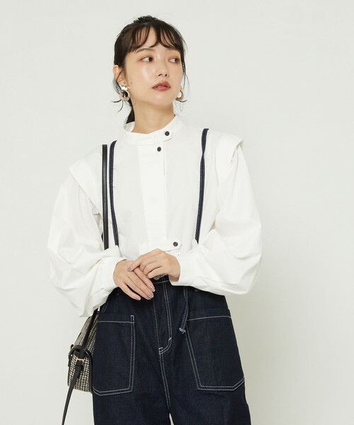 FREAK'S STORE(フリークスストア)の「バルーンスリーブブラウス(シャツ/ブラウス・レディース・レンガ/ブラック/ホワイト・フリ-)」の17枚目の写真